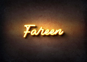 Glow Name Profile Picture for Fareen