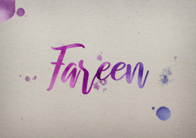 Fareen Watercolor Name DP