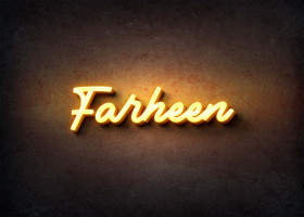 Glow Name Profile Picture for Farheen
