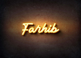 Glow Name Profile Picture for Farhib