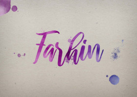 Farhin Watercolor Name DP
