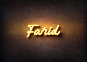 Glow Name Profile Picture for Farid