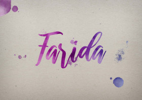 Farida Watercolor Name DP