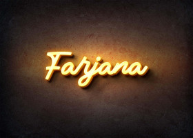 Glow Name Profile Picture for Farjana