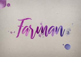 Farman Watercolor Name DP