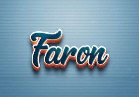 Cursive Name DP: Faron