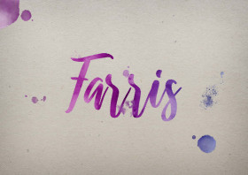 Farris Watercolor Name DP