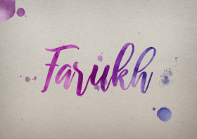 Farukh Watercolor Name DP