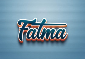 Cursive Name DP: Fatma
