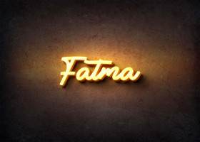 Glow Name Profile Picture for Fatma