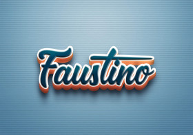 Cursive Name DP: Faustino