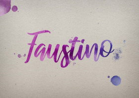 Faustino Watercolor Name DP