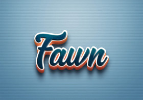 Cursive Name DP: Fawn