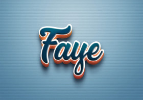 Cursive Name DP: Faye