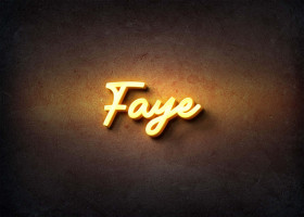 Glow Name Profile Picture for Faye