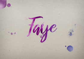 Faye Watercolor Name DP