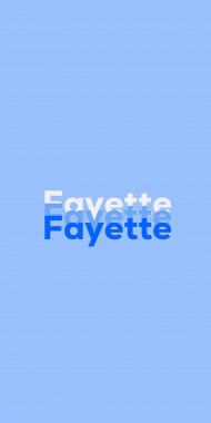 Name DP: Fayette