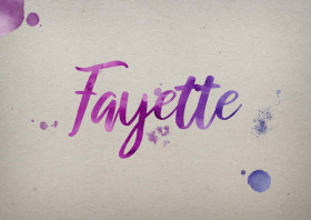 Fayette Watercolor Name DP