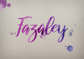 Fazaley Watercolor Name DP