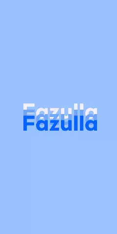 Name DP: Fazulla