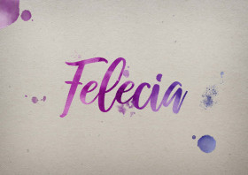 Felecia Watercolor Name DP