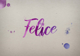 Felice Watercolor Name DP