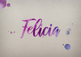 Felicia Watercolor Name DP