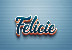 Cursive Name DP: Felicie