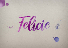 Felicie Watercolor Name DP