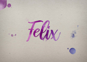 Felix Watercolor Name DP