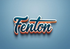 Cursive Name DP: Fenton