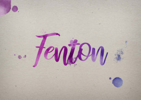 Fenton Watercolor Name DP