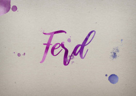 Ferd Watercolor Name DP