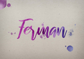 Ferman Watercolor Name DP