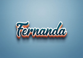 Cursive Name DP: Fernanda