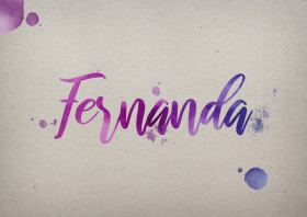 Fernanda Watercolor Name DP