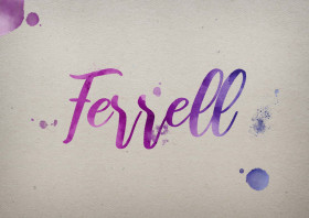Ferrell Watercolor Name DP