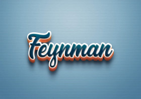 Cursive Name DP: Feynman