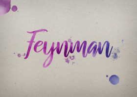 Feynman Watercolor Name DP