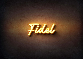 Glow Name Profile Picture for Fidel