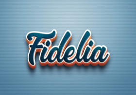 Cursive Name DP: Fidelia