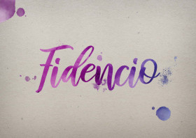 Fidencio Watercolor Name DP