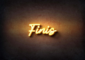Glow Name Profile Picture for Finis