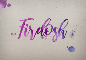 Firdosh Watercolor Name DP