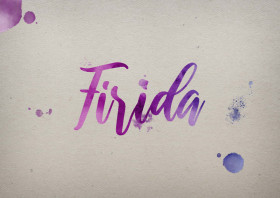 Firida Watercolor Name DP