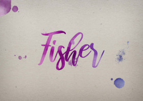 Fisher Watercolor Name DP