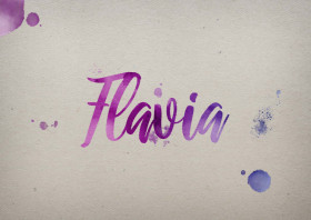 Flavia Watercolor Name DP