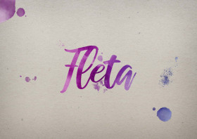 Fleta Watercolor Name DP