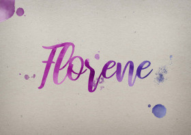 Florene Watercolor Name DP