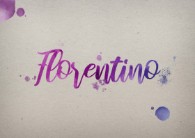 Florentino Watercolor Name DP